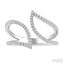 Leaf Diamond Fashion Open Ring