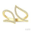 Leaf Diamond Fashion Open Ring