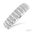 Ribbed Diamond Fashion Ring