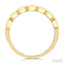 7 Stone Emerald Shape Bezel Set Diamond Band