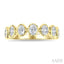 7 Stone Oval Shape Bezel Set Diamond Band