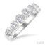 7 Stone Oval Shape Bezel Set Diamond Band