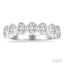 7 Stone Oval Shape Bezel Set Diamond Band