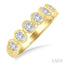 7 Stone Oval Shape Bezel Set Diamond Band