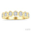 7 Stone Oval Shape Bezel Set Diamond Band