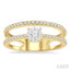 Round Shape Double Row Lovebright Diamond Fashion Ring