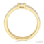Round Shape Double Row Lovebright Diamond Fashion Ring