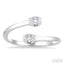 Oval Shape Bezel Coil Diamond Fashion Ring
