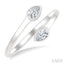 Pear Shape Bezel Coil Diamond Fashion Ring