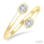 Oval Shape Bezel Coil Diamond Fashion Ring