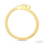 Pear Shape Bezel Coil Diamond Fashion Ring