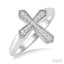 Cross Petite Diamond Fashion Ring