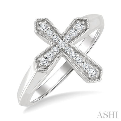Cross Petite Diamond Fashion Ring