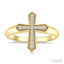 Cross Petite Diamond Fashion Ring