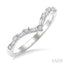 Chevron Baguette Diamond Stackable Fashion Ring