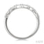 Chevron Baguette Diamond Stackable Fashion Ring