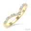 Chevron Baguette Diamond Stackable Fashion Ring