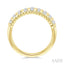 Ribbed Diamond Fashion Dome Ring