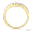 3 Row Diamond Wide Band