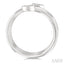 Pear Shape Bezel Double Coil Diamond Fashion Ring