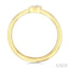 Oval Shape Bezel Double Coil Diamond Fashion Ring