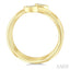 Pear Shape Bezel Double Coil Diamond Fashion Ring