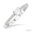 Stackable Emerald Shape East-West Diamond Ring