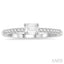 Stackable Emerald Shape East-West Diamond Ring