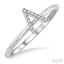 Block 'A' Initial Diamond Ring
