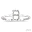 Block 'B' Initial Diamond Ring
