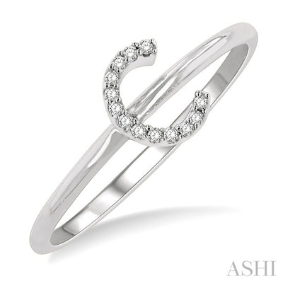 Block 'C' Initial Diamond Ring