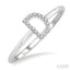 Block 'D' Initial Diamond Ring