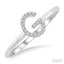 Block 'G' Initial Diamond Ring