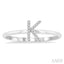Block 'K' Initial Diamond Ring
