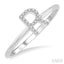 Block 'R' Initial Diamond Ring