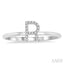 Block 'R' Initial Diamond Ring