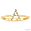 Block 'A' Initial Diamond Ring