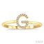Block 'G' Initial Diamond Ring