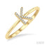 Block 'K' Initial Diamond Ring