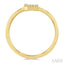 Block 'L' Initial Diamond Ring