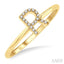 Block 'R' Initial Diamond Ring