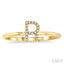 Block 'R' Initial Diamond Ring