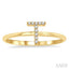 Block 'T' Initial Diamond Ring