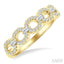 Stackable Oval Shape Link Diamond Fashion Band