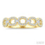 Stackable Oval Shape Link Diamond Fashion Band