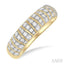 Ribbed Diamond Fashion Ring