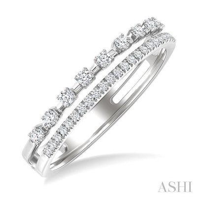 Double Row Diamond Fashion Band