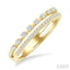 Double Row Diamond Fashion Band