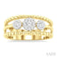 Bead Bijoux Round Shape Past Present & Future Lovebright Diamond Ring