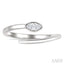 Marquise Shape Bezel Bypass Diamond Fashion Ring